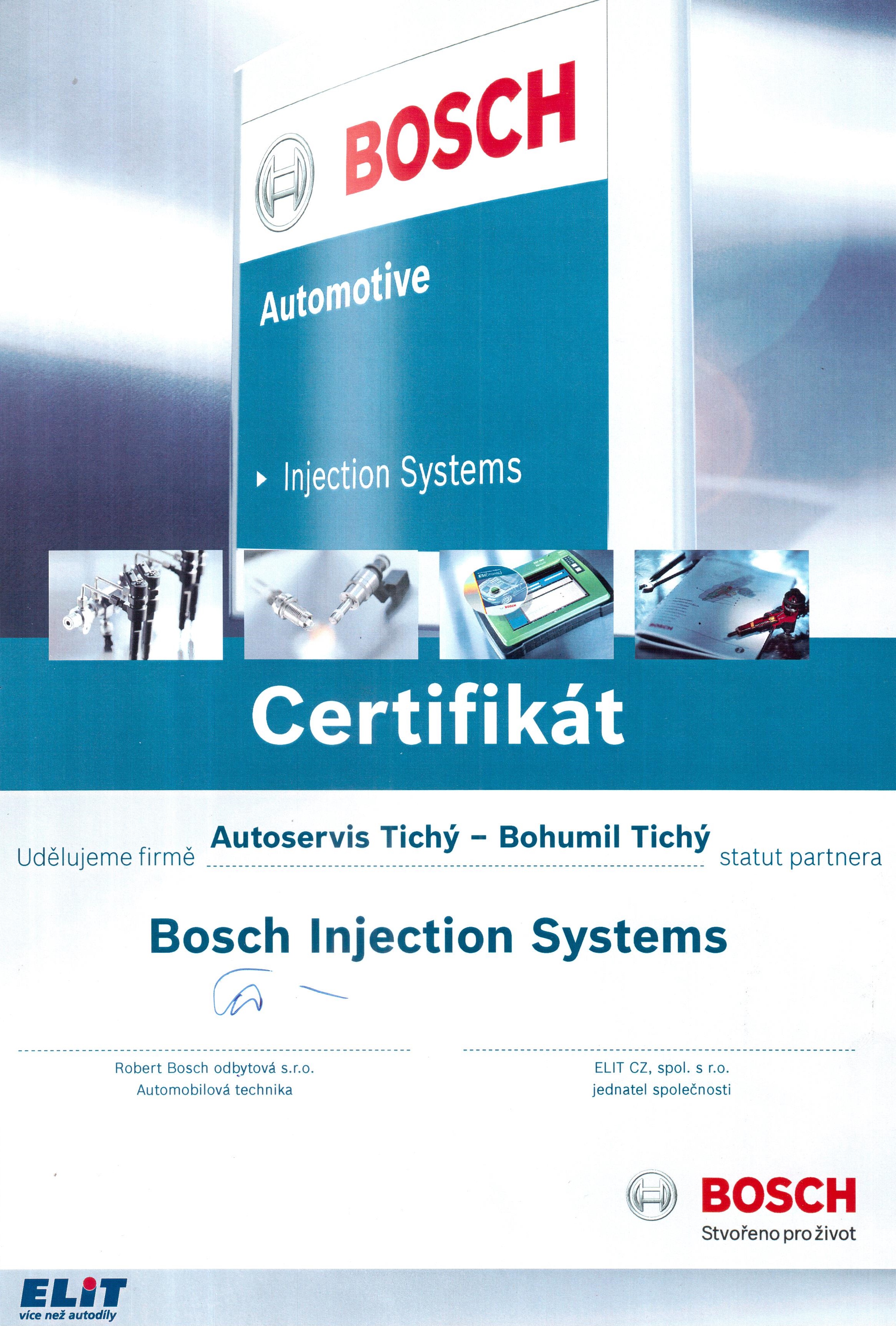 Bosch Injection Systems statut partnera